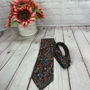 gianfranco ferre mens silk tie made in italy baroque pattern coat of arms